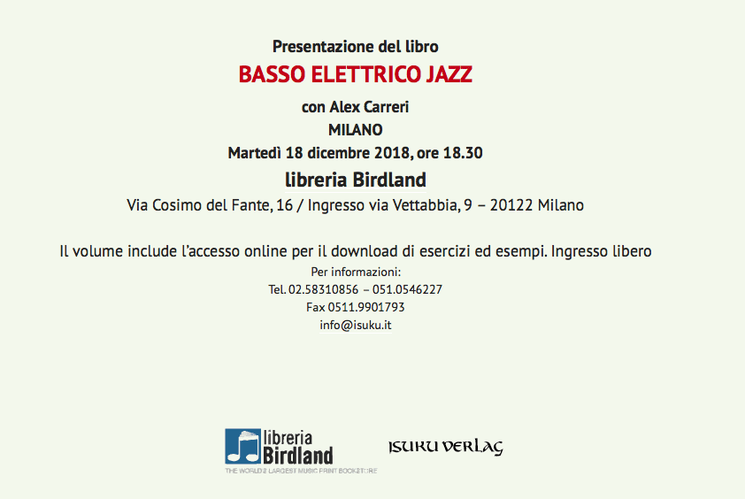 Presentazione Birdland Milando